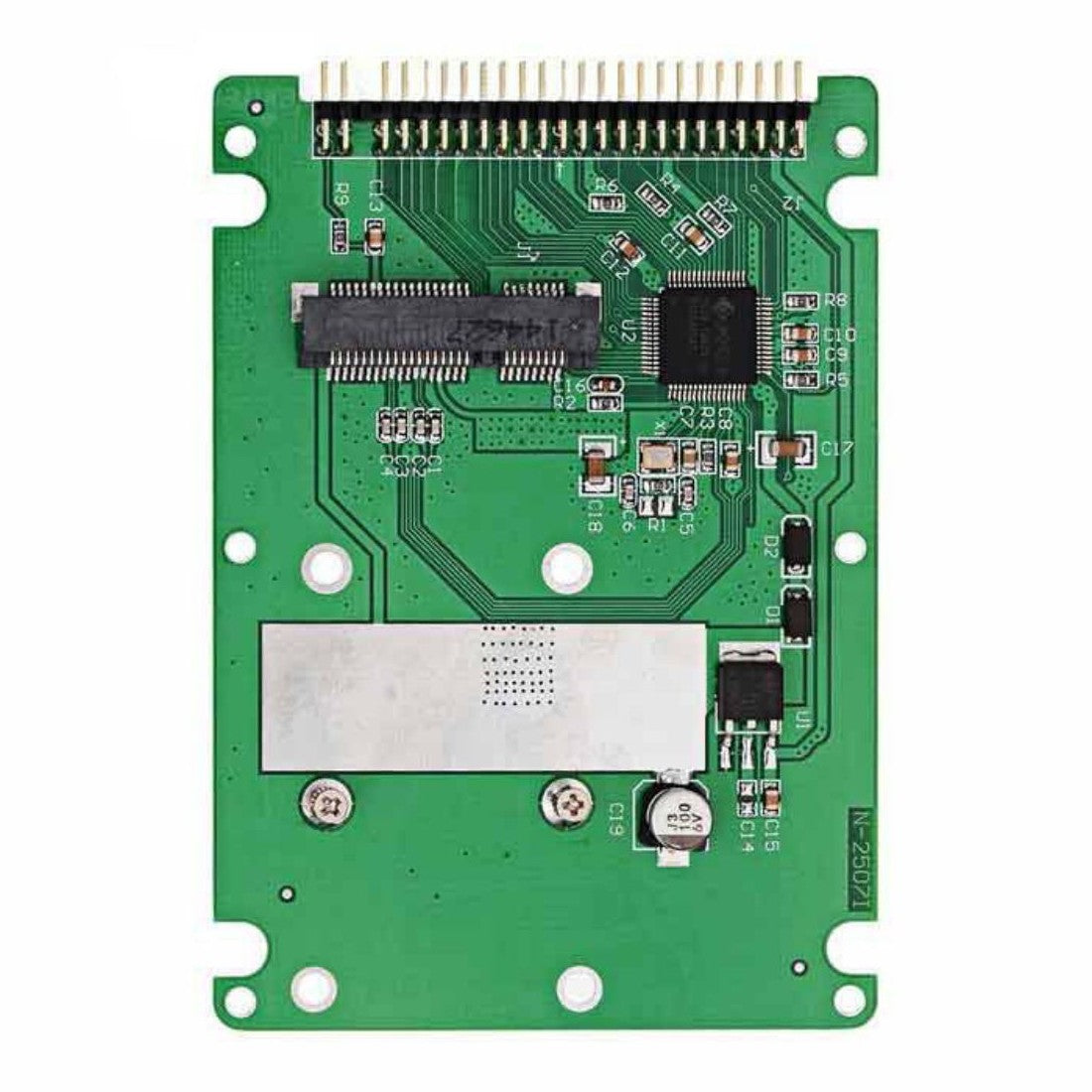 mSATA SSD to 2.5 Inch IDE 44Pin Adapter Card with Enclosure Case, Mini SATA SSD to 44Pin IDE Converter for Old Laptop 2.5" IDE Hard Disk Replacement